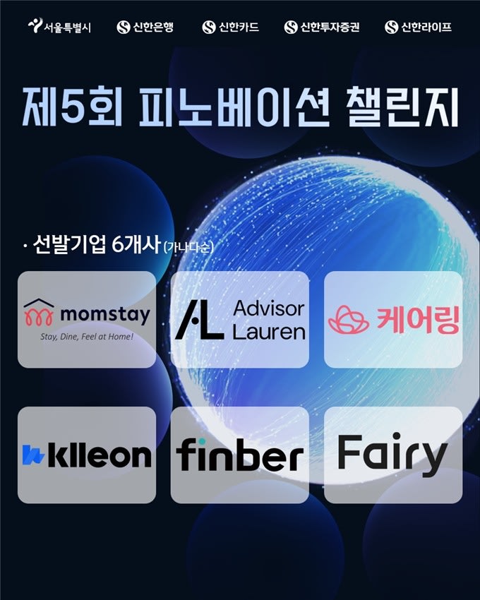 서울시신한금융 핀테크 스타트업 6곳 육성하는 피노베이션 챌린지 운영