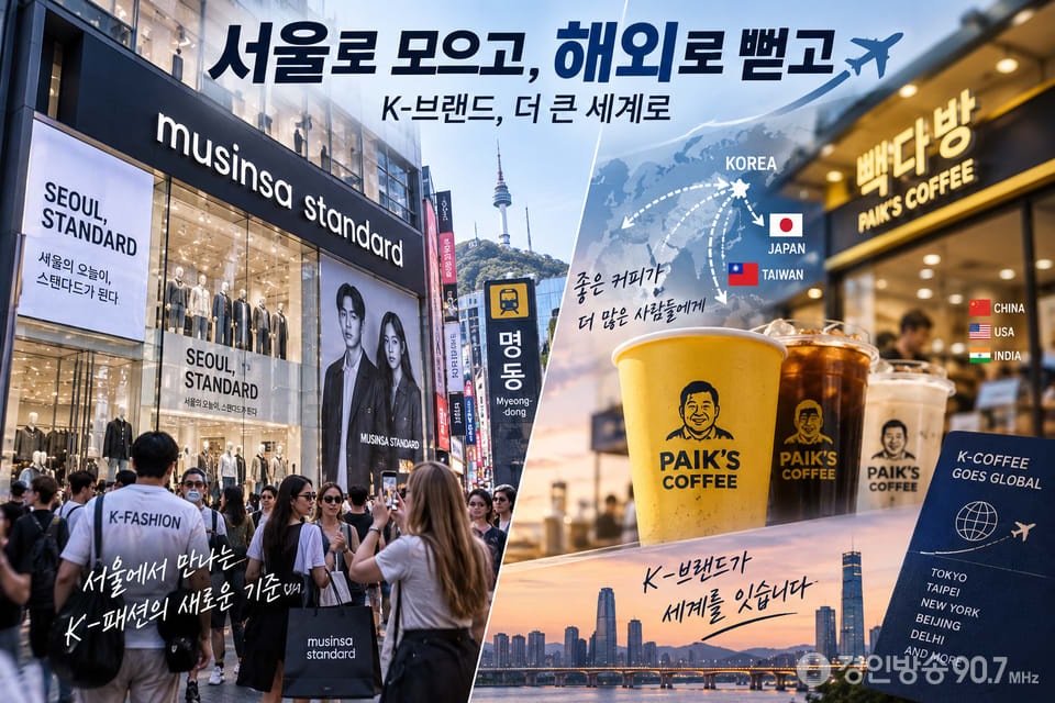 해외 진출과 국내 관광객 공략 K브랜드의 글로벌 확장 전략 2가지